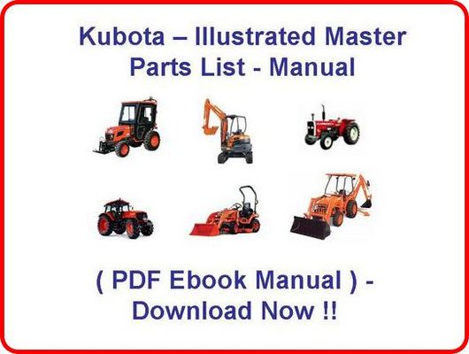 Product picture KUBOTA B7200E TRACTOR PARTS MANUAL - ILLUSTRATED MASTER PARTS LIST MANUAL - (BEST PDF EBOOK MANUAL AVAILABLE) - KUBOTA B7200 E TRACTOR - DOWNLOAD!!